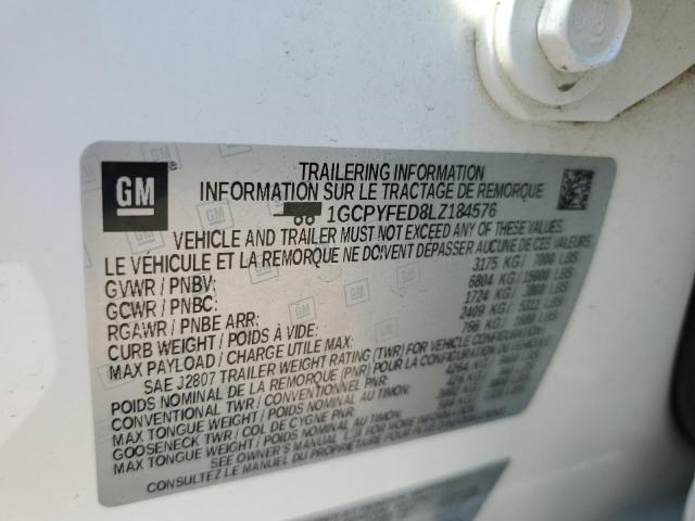 2020 CHEVROLET SILVERADO - 1GCPYFED8LZ184576