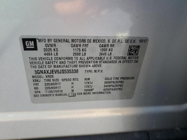 VIN 3GNAXJEV9JS535338 2018 Chevrolet Equinox, LT no.13