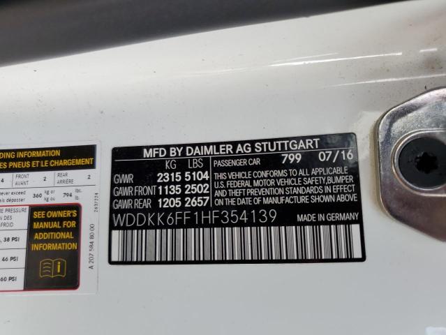 2017 MERCEDES-BENZ E 400 - WDDKK6FF1HF354139