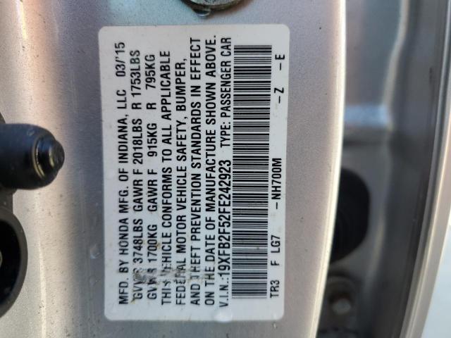 VIN 19XFB2F52FE242923 2015 Honda Civic, LX no.13