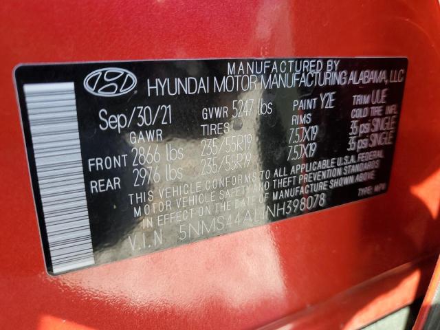 2022 HYUNDAI SANTA FE L - 5NMS44AL1NH398078