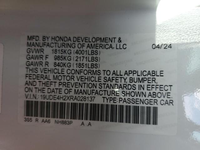 2024 ACURA INTEGRA 19UDE4H2XRA028137