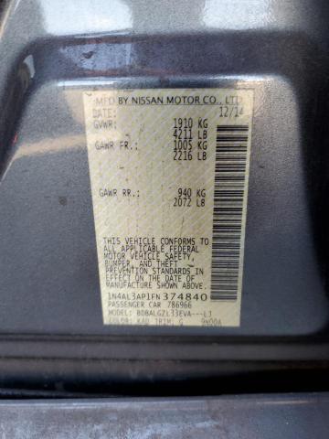 2015 NISSAN ALTIMA 2.5 - 1N4AL3AP1FN374840