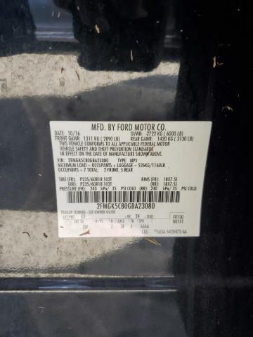 VIN 2FMGK5C80GBA23080 2016 Ford Flex, Sel no.14