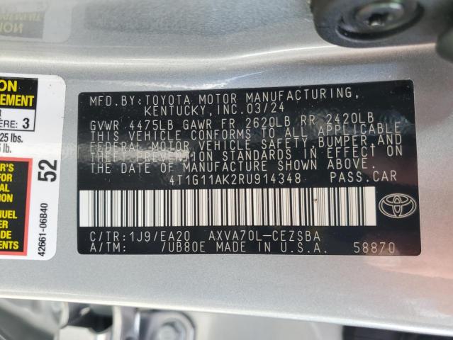 2024 TOYOTA CAMRY SE N - 4T1G11AK2RU914348