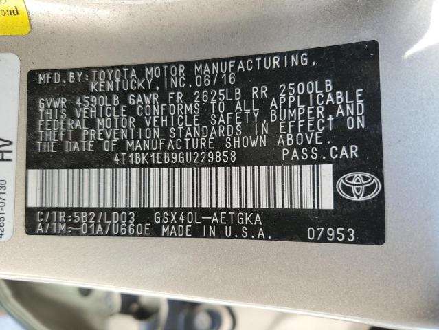 2016 TOYOTA AVALON XLE - 4T1BK1EB9GU229858