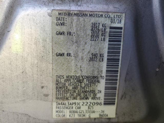 2018 NISSAN ALTIMA 2.5 - 1N4AL3AP9JC222096