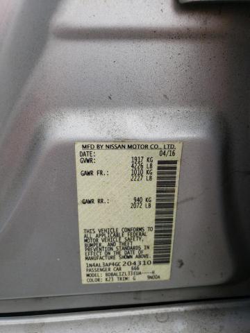 2016 NISSAN ALTIMA 2.5 - 1N4AL3AP4GC204310