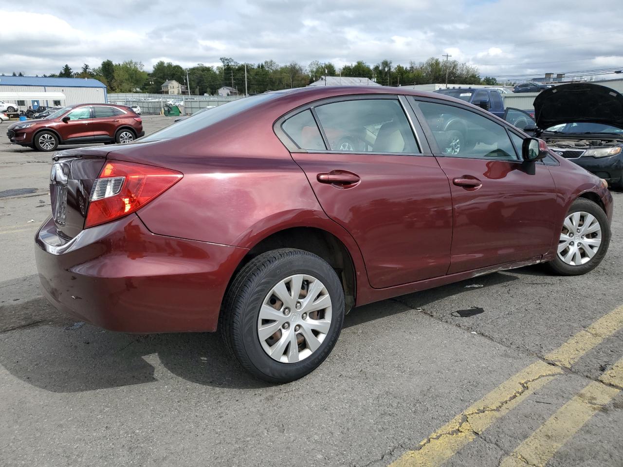 Lot #3033236833 2012 HONDA CIVIC LX