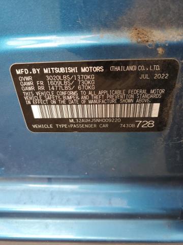 2022 MITSUBISHI MIRAGE ES - ML32AUHJ5NH009220