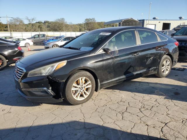 HYUNDAI SONATA SE 2015 black  gas 5NPE24AF3FH253416 photo #1