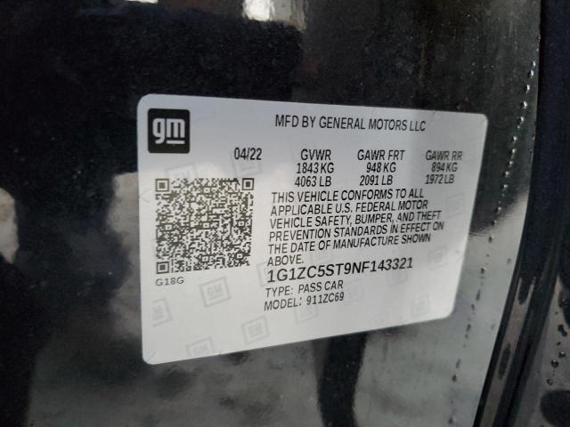 2022 CHEVROLET MALIBU LS - 1G1ZC5ST9NF143321