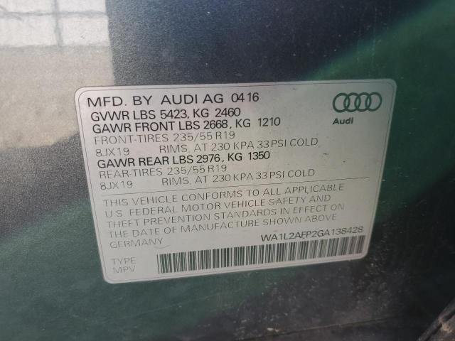 VIN WA1L2AFP2GA138428 2016 Audi Q5, Premium Plus no.12