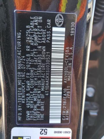 2025 TOYOTA CAMRY LE - 4T1DAACKXSU030521