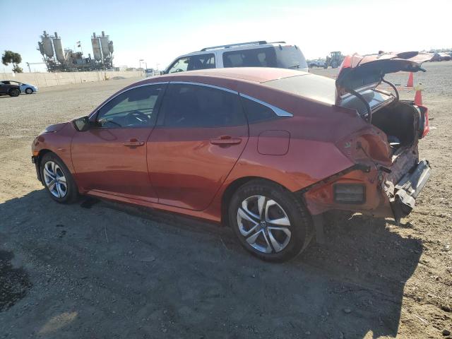 HONDA CIVIC LX 2021 red  gas 2HGFC2F66MH553053 photo #3