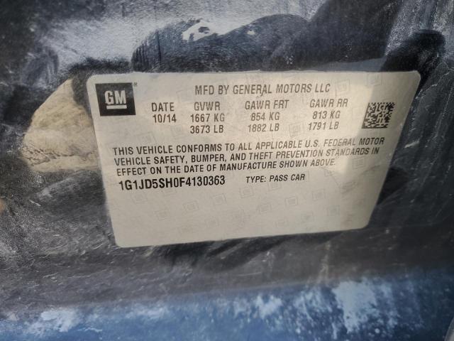 2015 CHEVROLET SONIC LT - 1G1JD5SH0F4130363