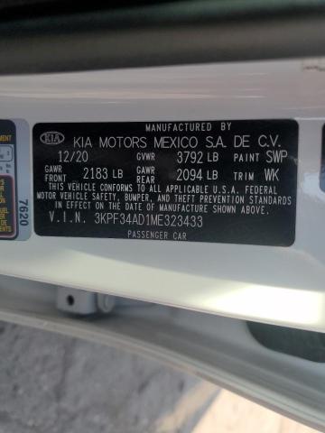 2021 KIA FORTE GT L - 3KPF34AD1ME323433