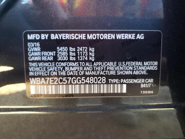 VIN WBA7E2C57GG548028 2016 BMW 7 SERIES no.12