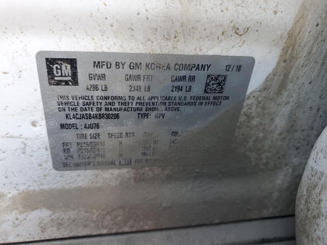 2019 BUICK ENCORE PRE - KL4CJASB4KB830206
