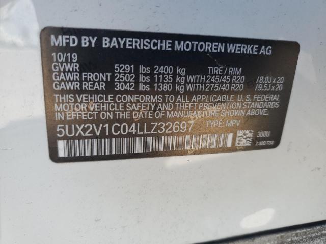 VIN 5UX2V1C04LLZ32697 2020 BMW X4 no.13