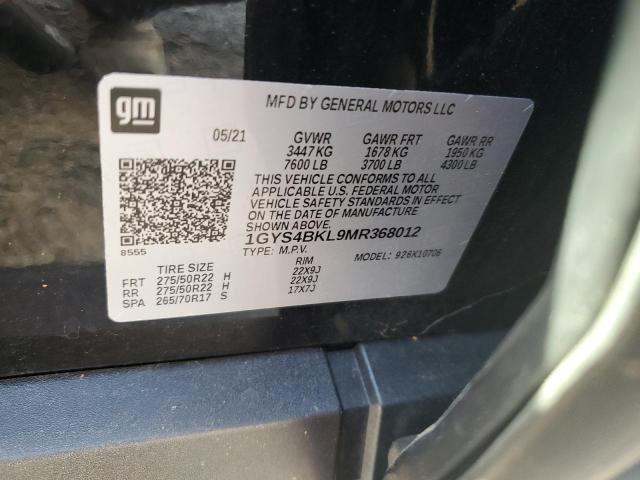 2021 CADILLAC ESCALADE P - 1GYS4BKL9MR368012
