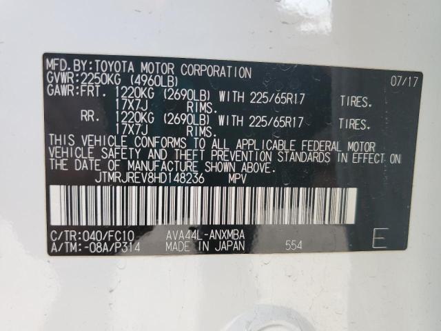 2017 TOYOTA RAV4 HV LE - JTMRJREV8HD148236