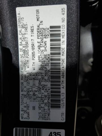 VIN 3TMKU4HN9FM045741 2015 Toyota Tacoma, Double Ca... no.13