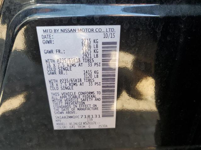 2015 NISSAN PATHFINDER - 5N1AR2MM1FC718131