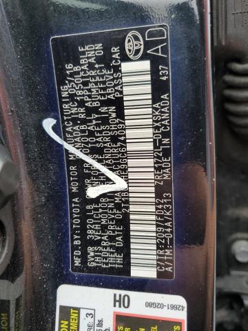 2016 TOYOTA COROLLA L - 2T1BURHE9GC674097