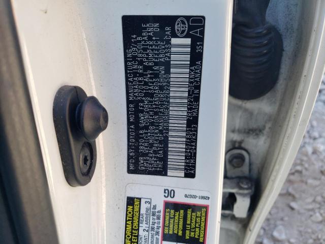 2015 TOYOTA COROLLA L - 2T1BURHE2FC262750