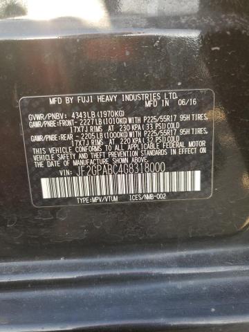 2016 SUBARU CROSSTREK - JF2GPABC4G8318000