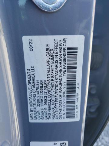 2022 HONDA ACCORD SPO - 1HGCV1F39NA072579