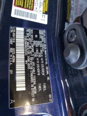 2022 TOYOTA HIGHLANDER - 5TDBZRBHXNS200345