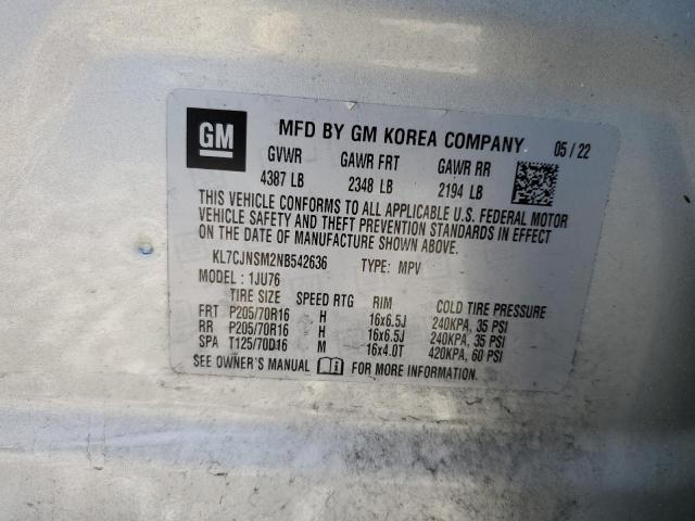 2022 CHEVROLET TRAX LS - KL7CJNSM2NB542636