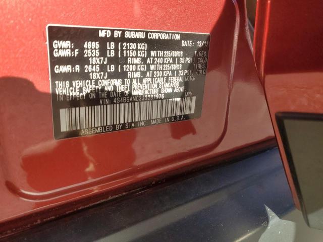 2018 SUBARU OUTBACK 2. - 4S4BSANC3J3281976