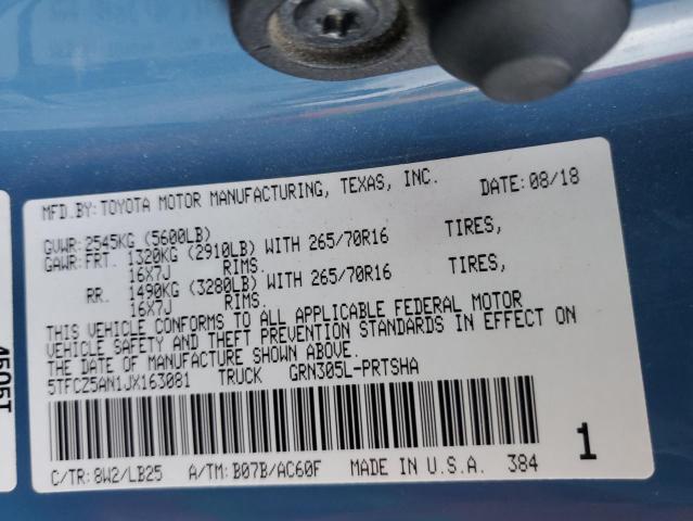 2018 TOYOTA TACOMA DOU - 5TFCZ5AN1JX163081