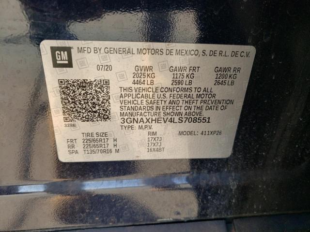 2020 CHEVROLET EQUINOX LS - 3GNAXHEV4LS708551