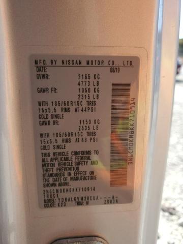 2019 NISSAN NV200 2.5S 3N6CM0KN8KK710914