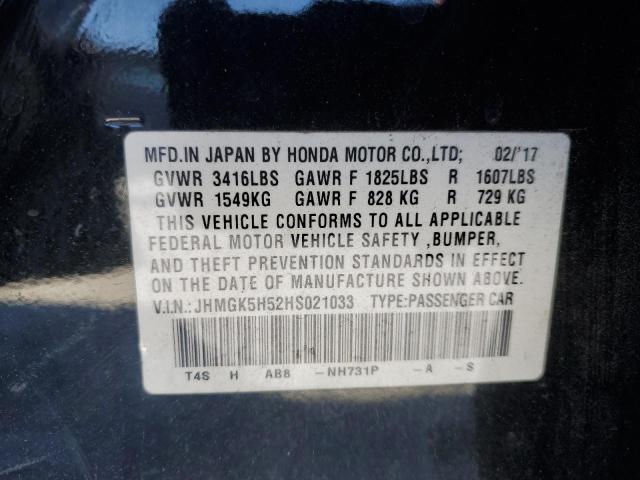 2017 HONDA FIT LX - JHMGK5H52HS021033