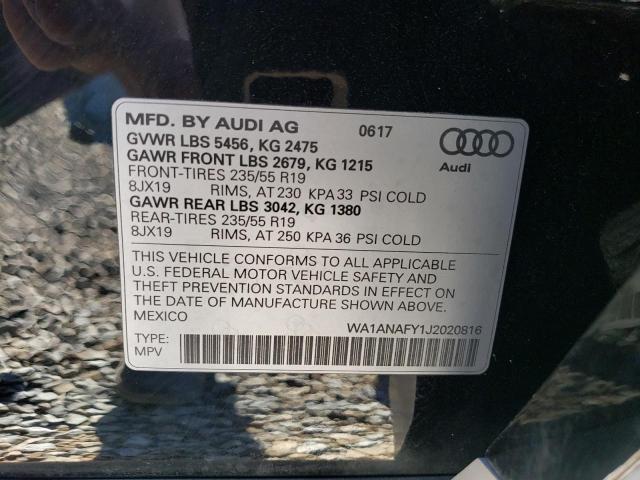 2018 AUDI Q5 PREMIUM - WA1ANAFY1J2020816