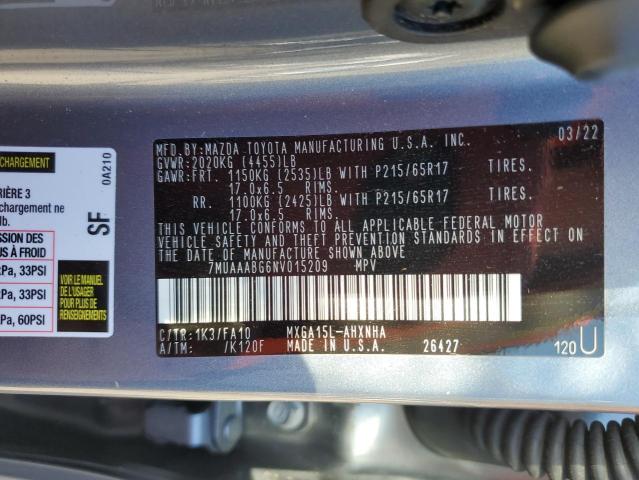 2022 TOYOTA COROLLA CR - 7MUAAABG6NV015209