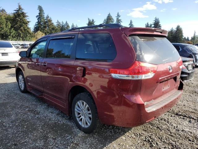 TOYOTA SIENNA XLE 2014 red  gas 5TDYK3DC9ES407337 photo #3