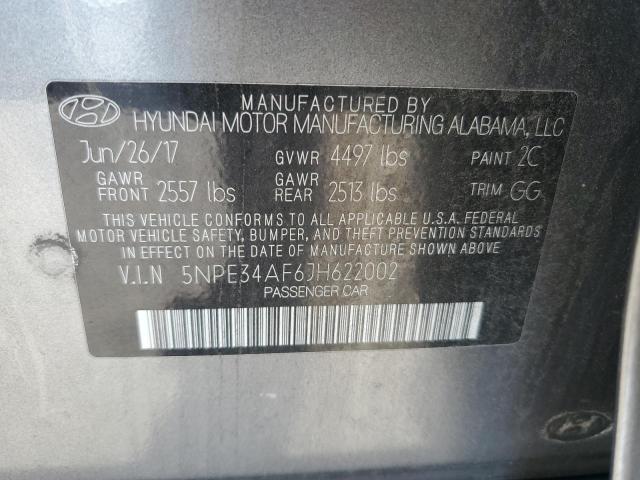 2018 HYUNDAI SONATA SPO - 5NPE34AF6JH622002