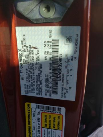 VIN 3FA6P0LU9ER290935 2014 Ford Fusion, Se Hybrid no.12