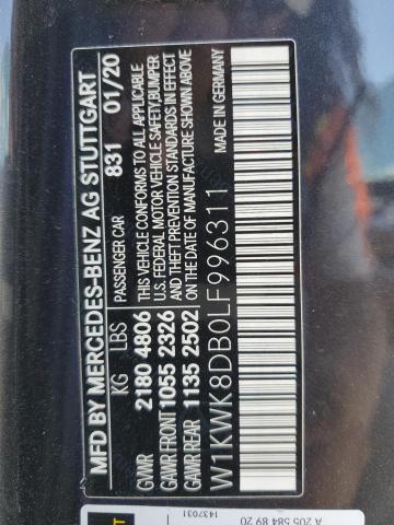 2020 MERCEDES-BENZ C 300 - W1KWK8DB0LF996311