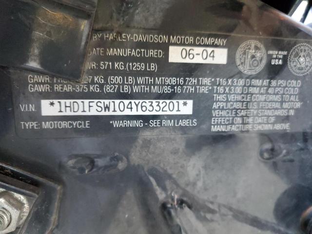 2004 HARLEY-DAVIDSON FLTRI 1HD1FSW104Y633201