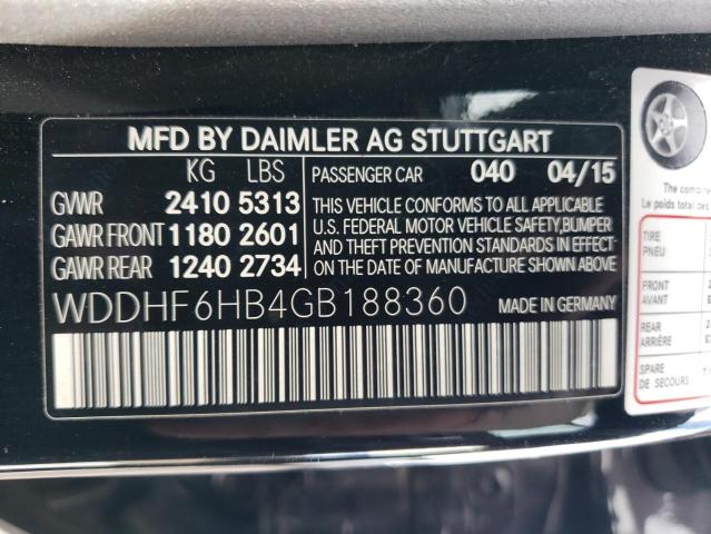 VIN WDDHF6HB4GB188360 2016 MERCEDES-BENZ E-CLASS no.13