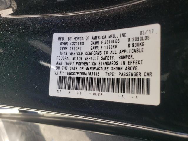 2017 HONDA ACCORD EX - 1HGCR2F76HA183916
