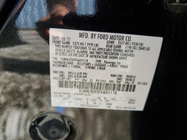 2015 LINCOLN MKS 1LNHL9EK0FG604118