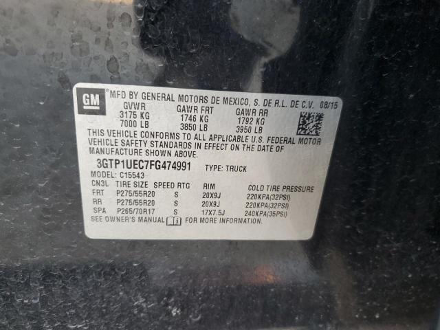 2015 GMC SIERRA C15 - 3GTP1UEC7FG474991